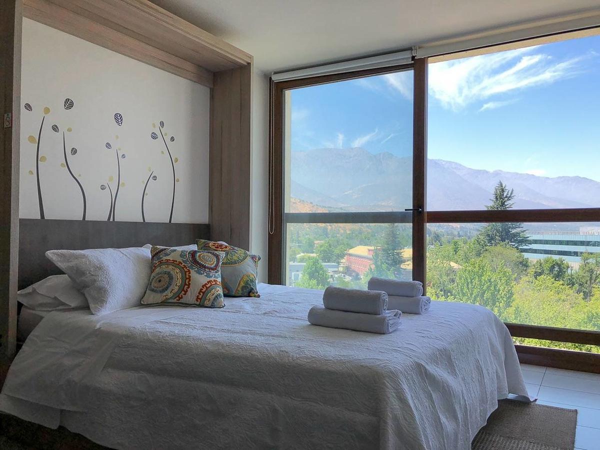 Charming Studio - W/Mountain View, Pool, & Gym Apartment Santiago Exterior foto