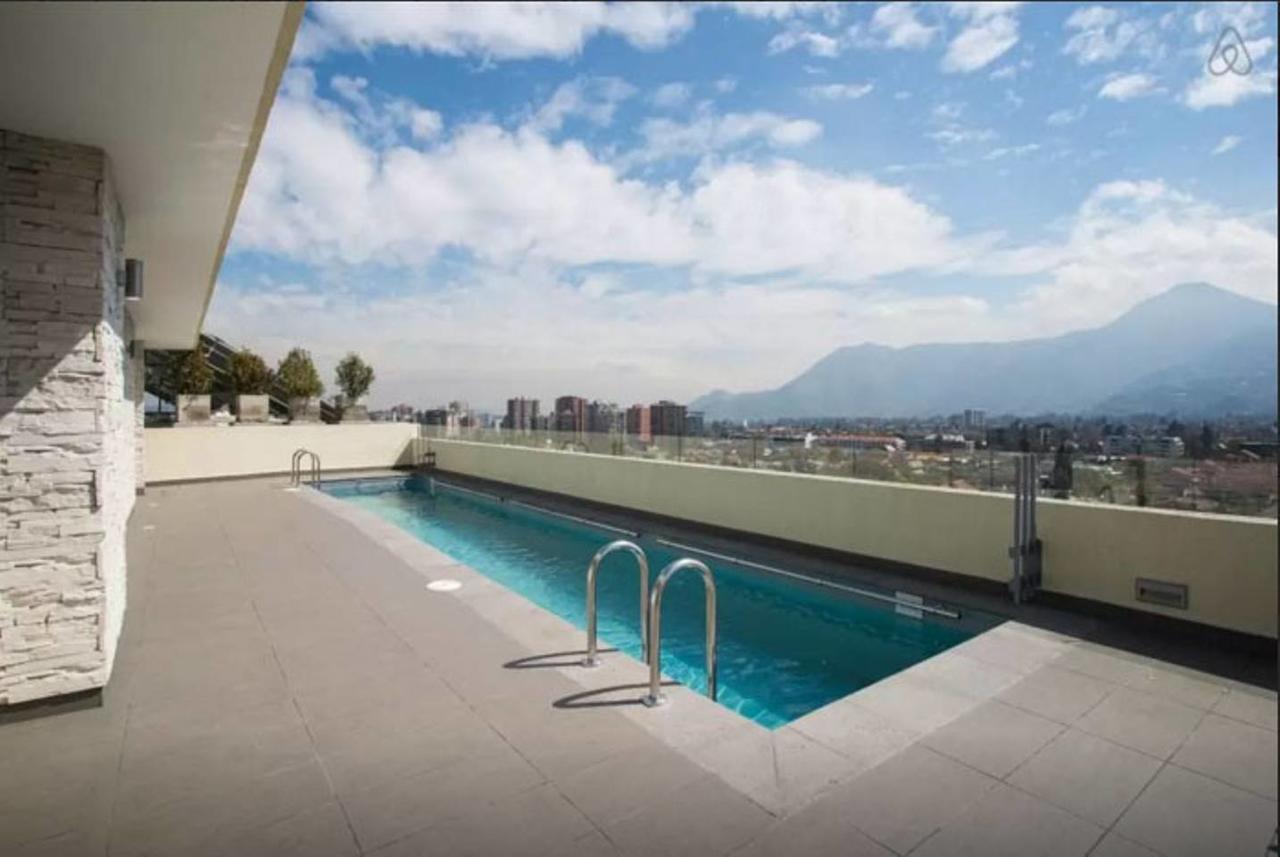 Charming Studio - W/Mountain View, Pool, & Gym Apartment Santiago Exterior foto